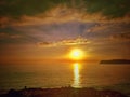 Sunset on Sumbawa Royalty Free Stock Photo