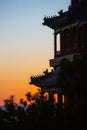 Sunset summer palace Royalty Free Stock Photo