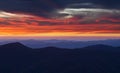 Sunset from the summit of Mount Mitchell