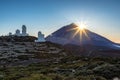 Sunset on the summit of Teide mountain, Tenerife