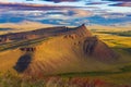 Sunset on Sunduki mountain range, Khakassia