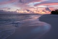 Sunset sunny beach Royalty Free Stock Photo