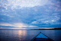 Sunset sunrise at Amazon River Jungle