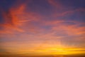 Sunset sunrise dramatic sky orange clouds