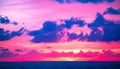 Sunset or sunrise sky clouds over sea sunlight in Phuket Thailand ,Amazing nature beach landscape seascape, Colorful sky Royalty Free Stock Photo