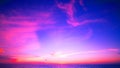 Sunset or sunrise sky clouds over sea sunlight in Phuket Thailand ,Amazing nature beach landscape seascape, Colorful sky Royalty Free Stock Photo