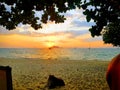 Sunset sunrises island travel Thailand Royalty Free Stock Photo