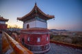 Tibetan Buddhist temple building at Summer Palace in Beijing, China at sunset Royalty Free Stock Photo