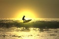 Sunset surf Royalty Free Stock Photo