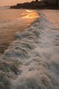 Surf sunset, Cayucos, California Royalty Free Stock Photo