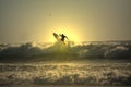 Sunset surfer Royalty Free Stock Photo