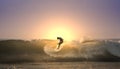 Sunset surfer