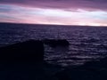 Sunset at sweden& x27;s largest lake VÃÂ¤rner