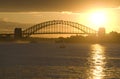 Sunset Sydney Harbor Bridge