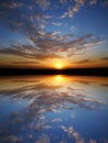 Sunset Symmetry Royalty Free Stock Photo