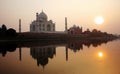 Sunset Taj Mahal Royalty Free Stock Photo