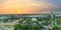 Sunset on the Tan Son Nhat airport