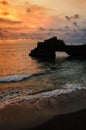 Sunset at Tanah Lot Beach, Bali, Indonesia