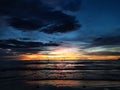 sunset tanjung aru beach Sabah