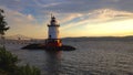 Sunset on Tarrytown Lighthouse in New York