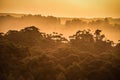 Sunset in Tasmania`s Huon Valley