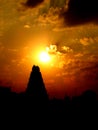 Sunset Temple Royalty Free Stock Photo