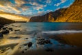 Sunset in Tenerife, Los Gigantes cliffs