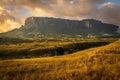 Tepuy near Mount Roraima at the golden hour