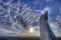 Sunset at Teter Rock, Flint Hills, Kansas Royalty Free Stock Photo