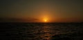 Sunset in a thailand boat