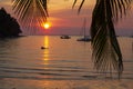 Sunset in Thailand island Royalty Free Stock Photo