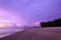 Sunset at Thap-Tawan beach Royalty Free Stock Photo
