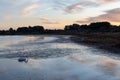 Sunset on the Thau pond towards La Conque in Meze - Herault - Occitania - France