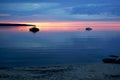 Sunset - Thunder Beach, Tiny, Ontario Royalty Free Stock Photo