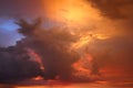 Sunset Thunderstorm Landscape