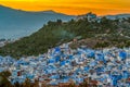 Sunset time of Chefchaouen, Morocco