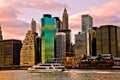 Sunset Time View of Manhattan, New York, USA