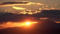 Sunset Timelapse in Mountains, Dramatic Sundown Alpines Landscape Time Lapse, Sunrise in Alps View Nature