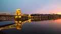 Sunset Timelpase - Chain Bridge in Budapest