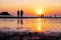 Sunset in Thailand (Toei Ngam Beach, Pattaya) Royalty Free Stock Photo