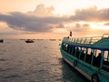 Sunset on the Tonle Sap Lake, Siem Reap, Cambodia Royalty Free Stock Photo