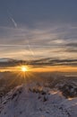 Sunset from the top of Saentis