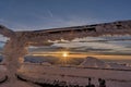 Sunset from the top of Saentis Royalty Free Stock Photo