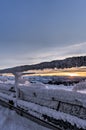 Sunset from the top of Saentis Royalty Free Stock Photo