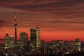 Sunset toronto Royalty Free Stock Photo