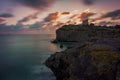 A sunset on Torre Canai, Sant`Antioco, Sardinia Royalty Free Stock Photo