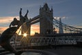 Sunset Tower bridge London Royalty Free Stock Photo