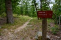 Sunset Trail Sign Royalty Free Stock Photo