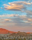 Sunset at Trona Pinnacles Royalty Free Stock Photo
