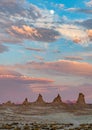 Sunset at Trona Pinnacles Royalty Free Stock Photo